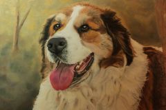 Arnie St Bernard early Pastel