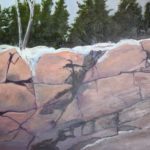 canadian-shield, rocks, pines, cliff